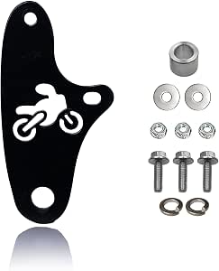 Black/Silver Left Brake Lever For Mini Bikes - Fits Baja Doodlebug, Motovox MB10, MBX11