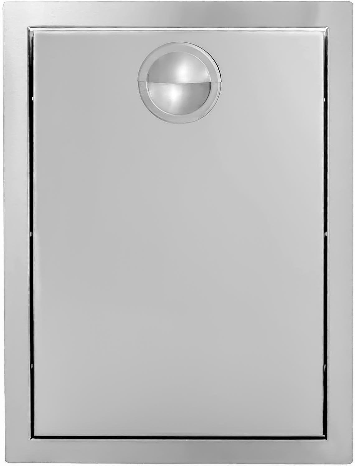 Portofino Series 20inch Rollout Stainless Steel Trash Bin Outdoor