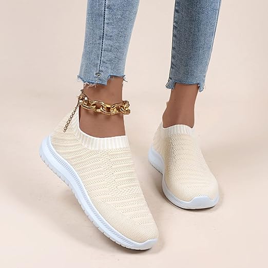 tan sock trainers