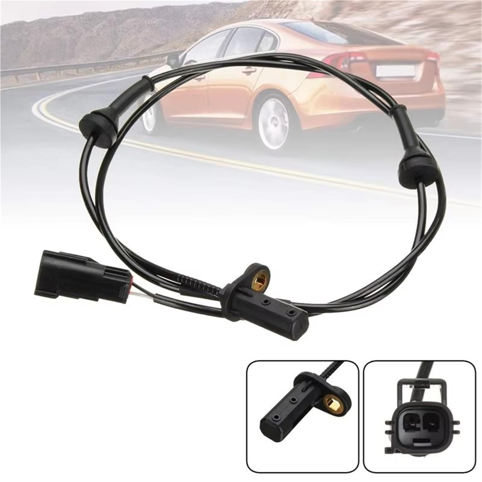 Compatible con Volvo para S60 para S80 V70 para XC70 1997-2007 2 Piezas Sensor ABS De Velocidad De Rueda Delantera Derecha 9467580 Sensor ABS