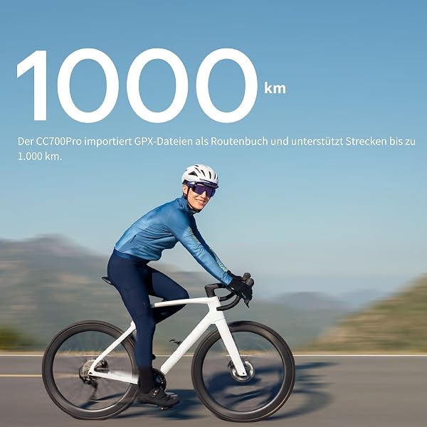 GEOID CC700 Pro GPS Fahrradcomputer mit 2,8 Zoll Touchscreen Farbbildschirm â Kabelloser Fahrradtacho mit Karten-Navigation, ANT+ & Bluetooth, IPX7 wasserdicht, 15-25 Std. Akkulaufzeit - 5