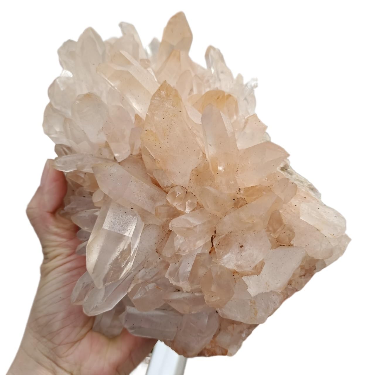 LLBOGRGGN Stone Naturally Formed Light Crystal Cluster Quartz Home Office Decoration Gift(Size:900-1000g)