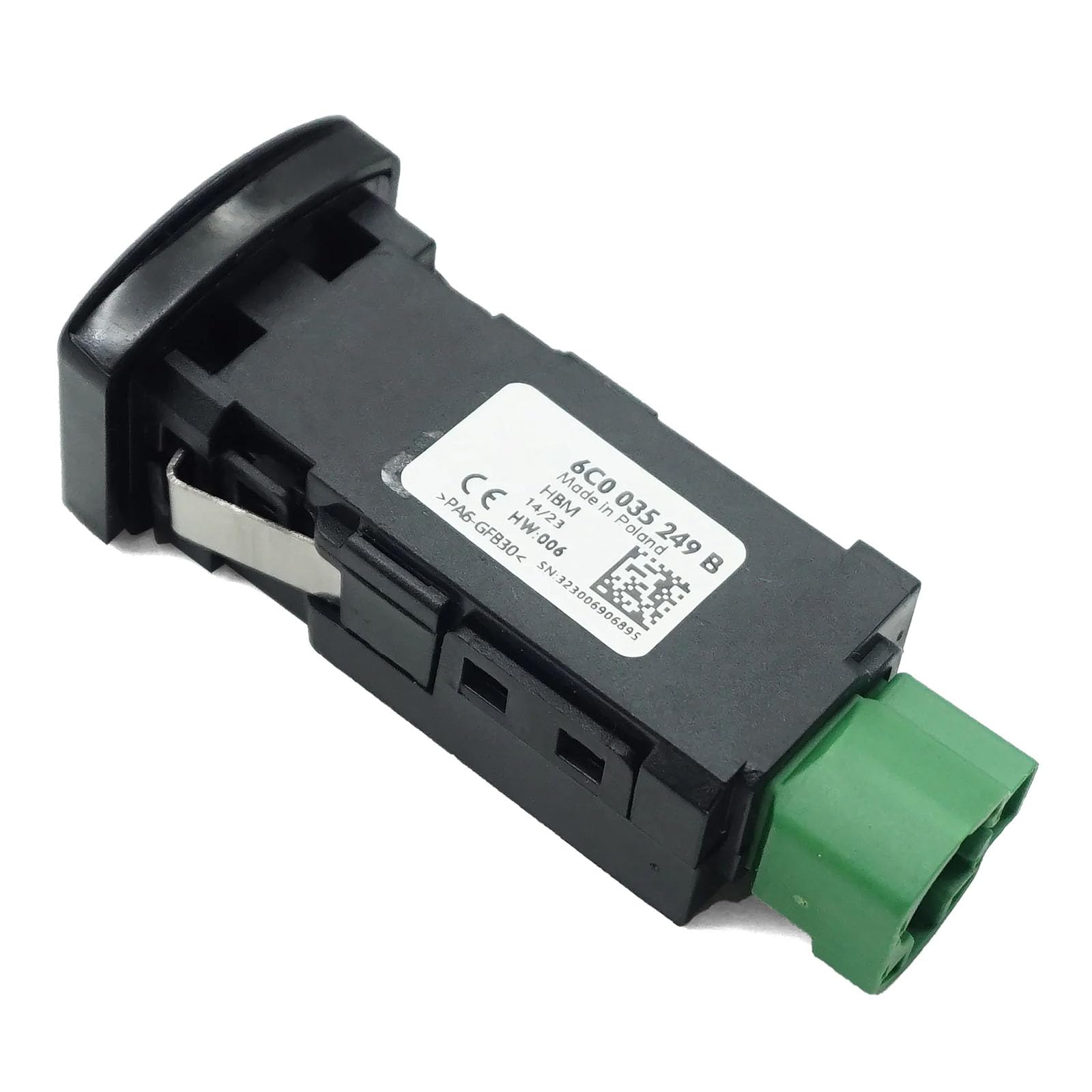 USB und Eingangsanschluss, Sound Enhancer, Schnellanschluss, Golf Fahrzeug, 6C0035249B, USB Assistent Anschluss