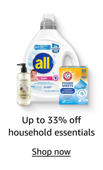 Up to 33% off household essentials