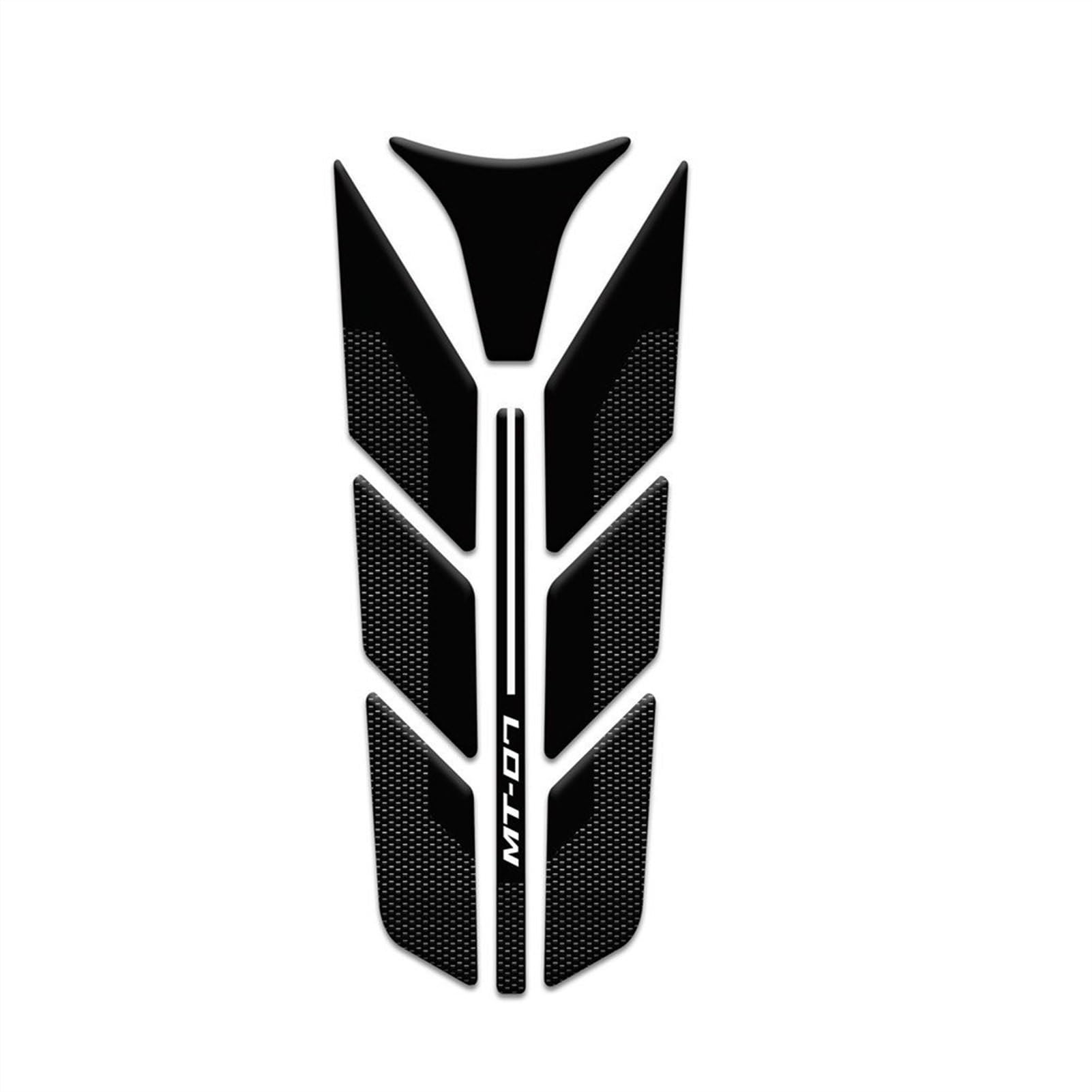 Motorcycle Fuel Tank Cap Sticker Decal Traction Side Pad Gas Knee for Yamaha MT-07 Mt07 Carbon-Look(Color3)