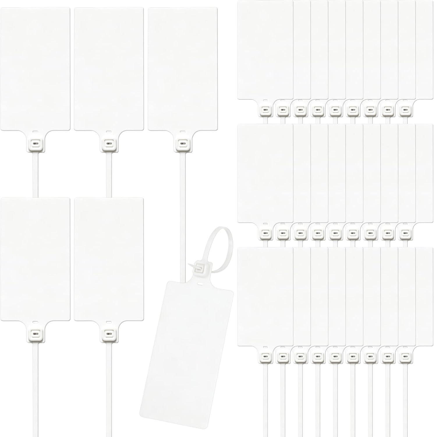 Leoch Plastic Shipping Tags,Waterproof Labels Writable Hanging Tag with