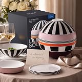 Villeroy & Boch - La Boule Set de Dîner 7 Pièces Multicolore, Garanti Lave-Vaisselle, Compatible Micro-Ondes, Service Vaisselle Boule, Set de Table Design, Decoration, Porcelaine Haut de Gamme - 8
