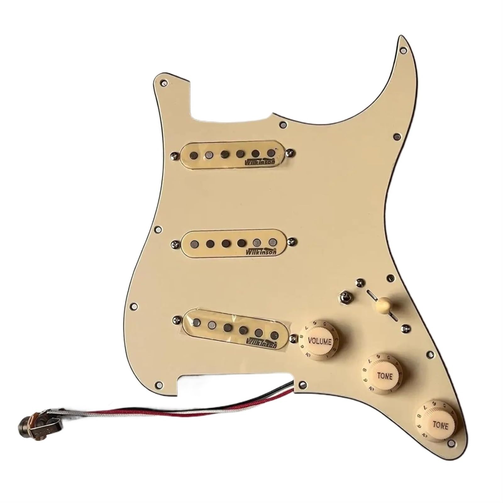 Wstępnie Okablowana Maskownica Gitarowa Z Pojedynczą Cewką Przetworniki Rozdzielające Cewkę Dla Części Do Gitary Elektrycznej St SSS