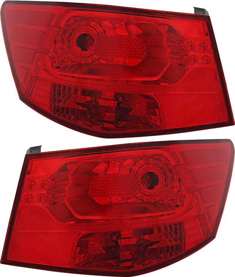 For Kia Forte Sedan Tail Lights Lamps Set 2010 2011 2012 2013 Driver and Passenger Side