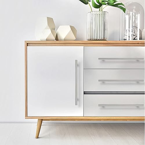 Miniatura 7 de Manijas de acero inoxidable de estilo europeo para puertas y cajones de muebles de cocina, disponibles en diferentes tamaños y paquetes