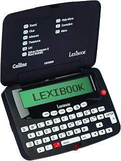 Lexibook Collins Bradford Electronic Crossword Solver CR753EN - Phonetic Spell-Correction, Word Games, Anagram Solver