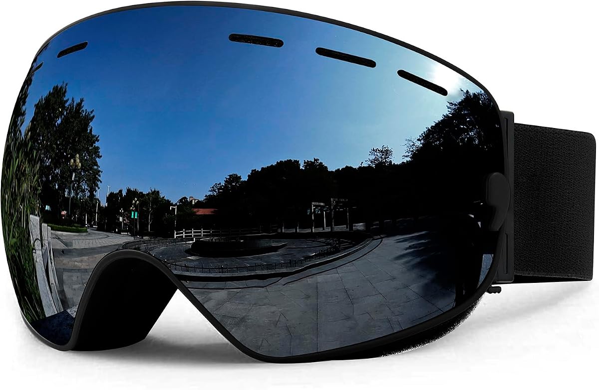 SPOSUNE Ski Goggles Over Glasses - Snow Goggle for Men Women Youth Snowboard Skiing - UV400 Anti-Fog Snowmobile Goggles