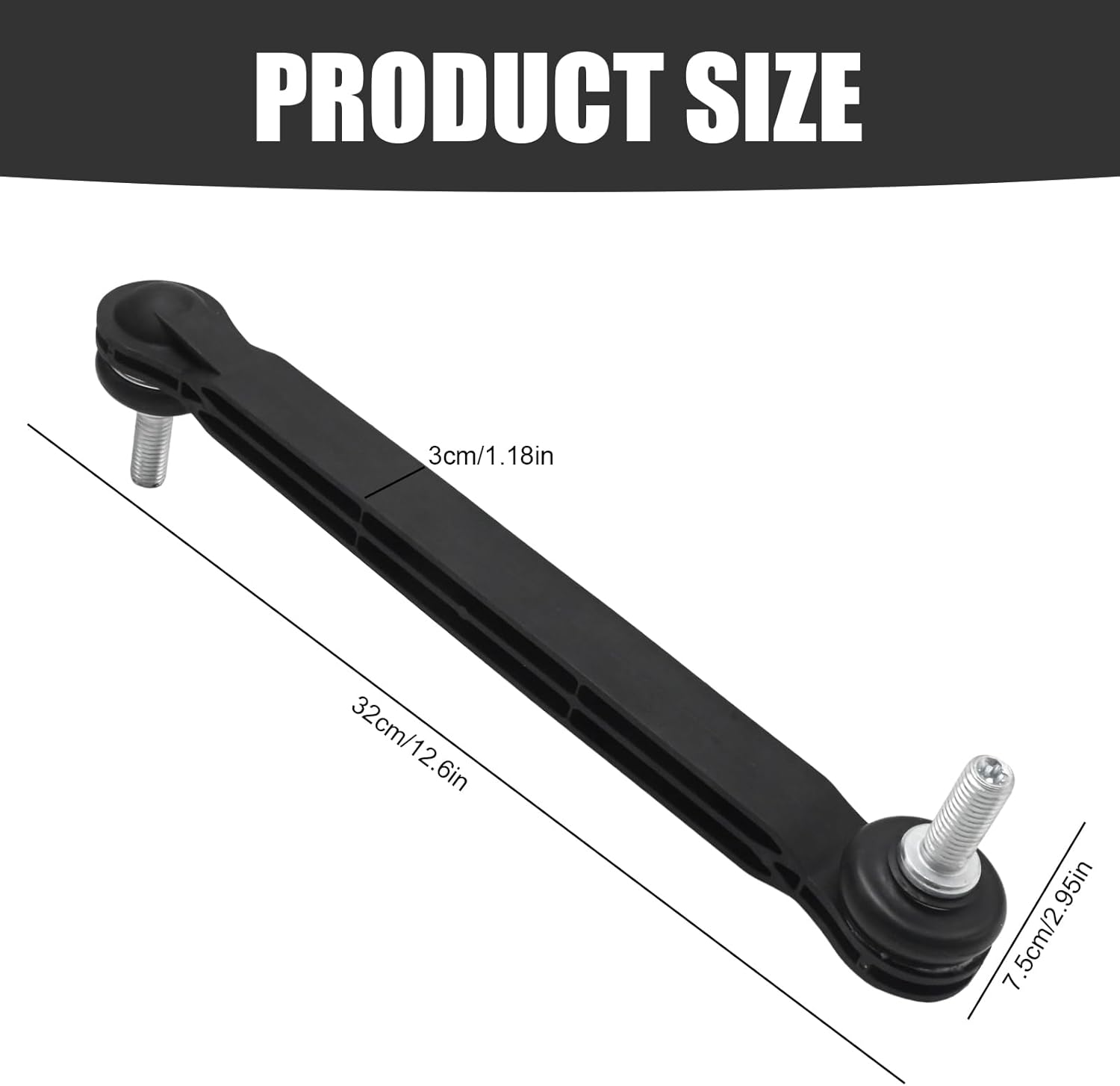 Front Sway Bar Stabilizer Link Kit Replacement for Fiat 500X 2016-2019 & Jeep Compass 2019-2023 Renegade 2015-2021, Replaces 51939949 68246 496AA