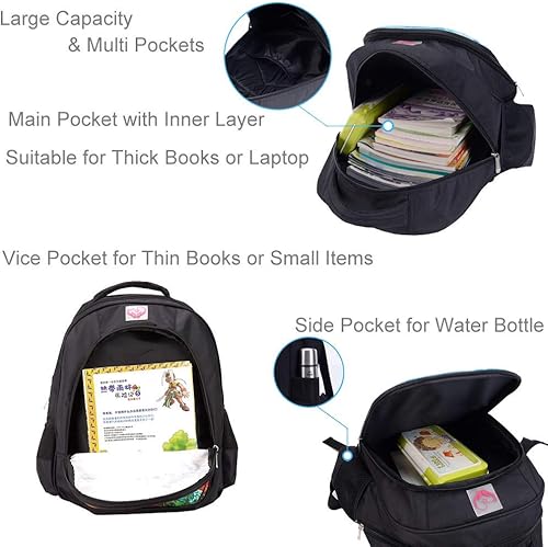 Miniatura 6 de MATMO Mochila de fútbol para niños, mochila con estampado de fútbol, mochila escolar con patrón de fútbol, Mochila 23-4, dibujos animados