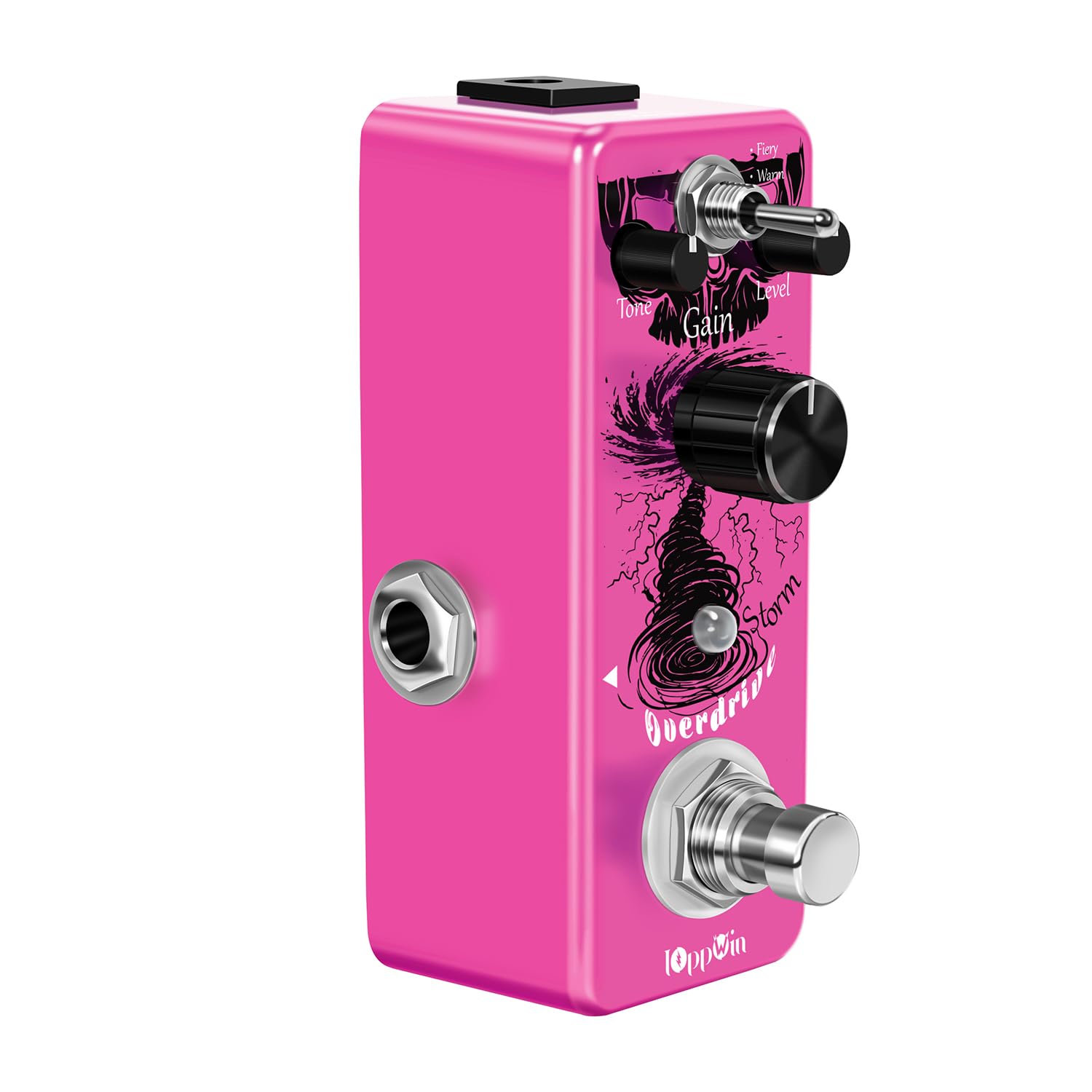 Tube Screamer Overdrive Gitarrenpedal - Dual Modes (Warm/Hot), Metallgehäuse, True Bypass, LED-Statusanzeige