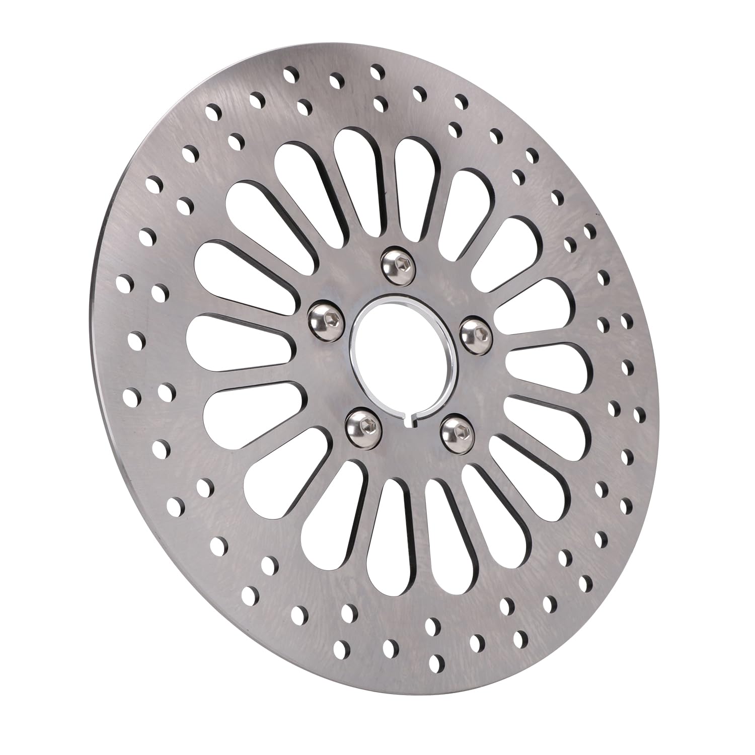 11,5" Discos Freno Delanteros Moto,Discos Freno Acero de Aleación para Touring Softail Sportster y Dyna 1984-2013 (excepto Touring 2008-2013)