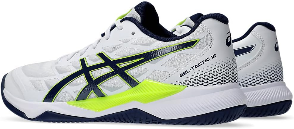 ASICS Gel-Tactic 12 White/Lime Burst, White Black, 8