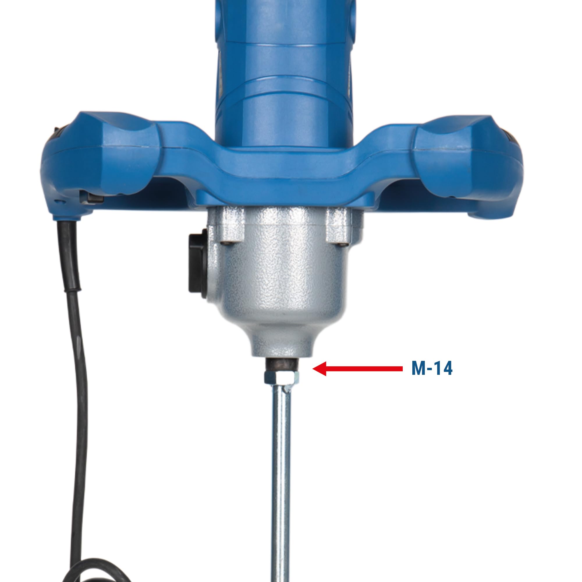 Cofan Mezclador de pintura y mortero | Taladro de hormigón eléctrico | Agitador M14 | Varilla mezcladora incluida | 2 velocidades | Potencia: 1400 W