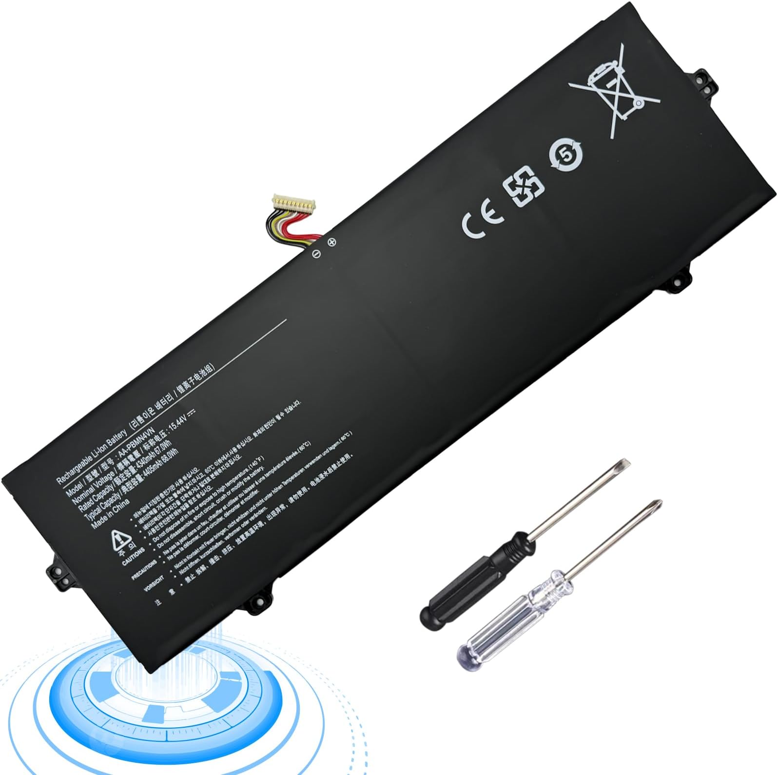 AA-PBMN4VN Laptop Battery Replacement for Samsung Galaxy Book Pro 360 15 15.6" NP950QDB NP950QDB-KB1US NP950QED NP950QED-KB1US NP950XDB NP950XDB-KA1US NP950XDB-KC3US