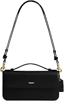 COACH Women's Suede Elora Top Handle Crossbody Bag - Luxe Refined Calf Leather Everyday Designer Purse