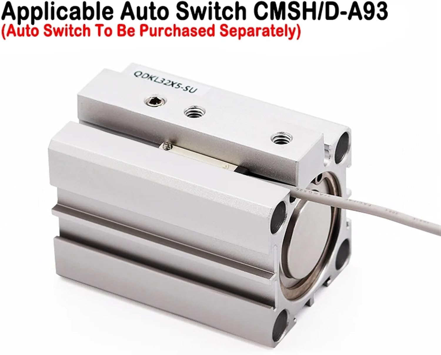 Through-Board Type Rotary Clamping Rotary Pressing 90 Degree Cylinder QDKR/QDKL20/25/32/40X5S-SU (Size : QDKL40X5-S)