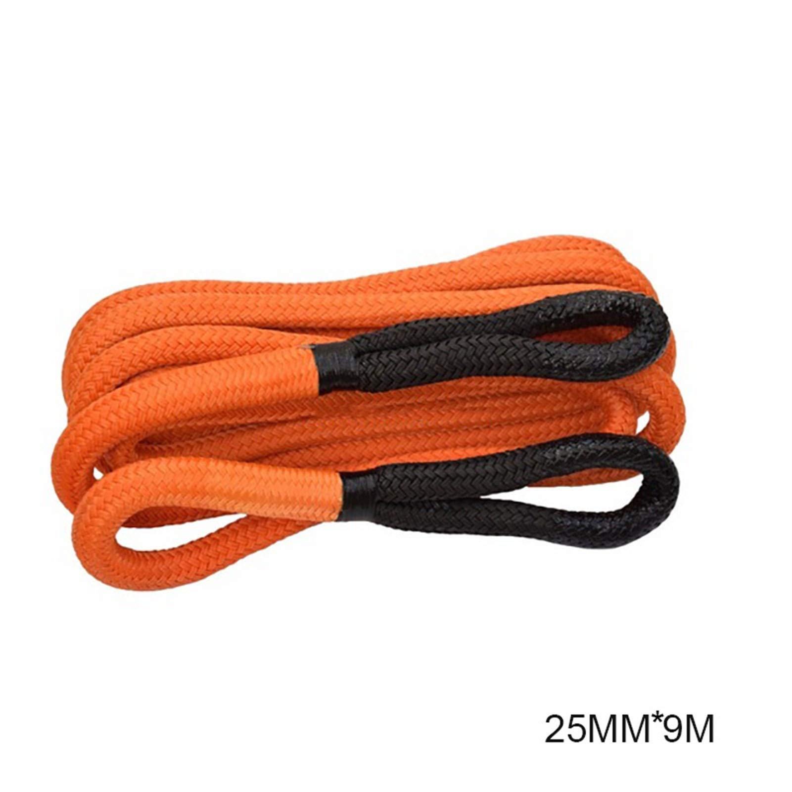 Cuerda del Cabrestante, Cuerda cinética, de recuperación, energía nylon trenzada doble | 19mm 9m orange