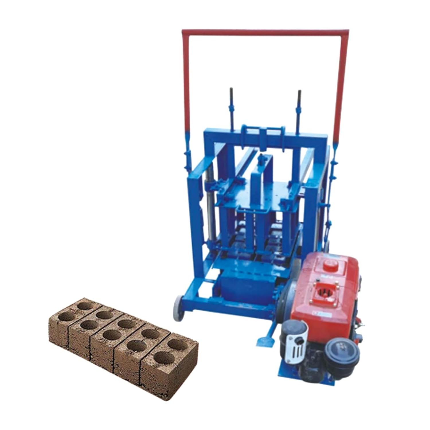 Concrete Block Making Machine Semi Automatic Brick Making Equipment for Small Scale Construction Building Material Production Sites