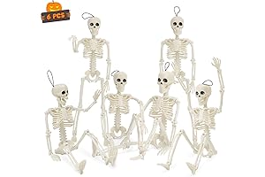 6 Packs Hanging Skeleton Halloween Decorations