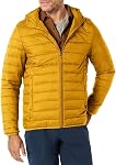 Amazon Essentials Mens Lightweight Water-Resistant Packable Hooded Puffer Jacket