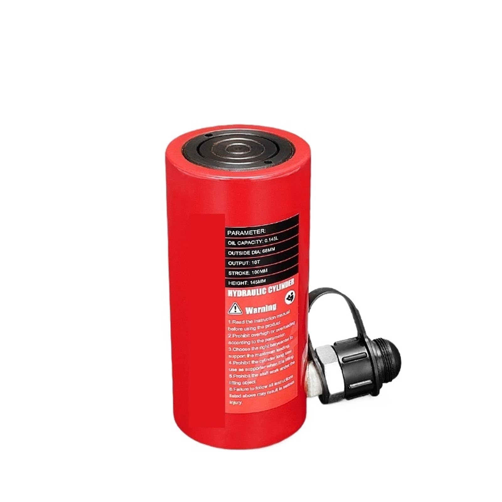JVDDI Hydraulic Jack Long Type Hydraulic Cylinder RC-10100 Lifting Jack With Output Of 10T Stroke Of 100mm for Vehicle SUV Van Truck Repair