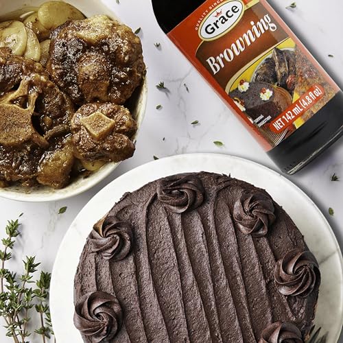 Grace Browning Sauce Jamaican 4.8oz - 3 Pack Browning Sauce for Grilling & Baking Jamaican Food - Jamaican Seasoning Sauce for Beef Gravy Vegetarian Gravy Brown Gravy Sauce & Oxtail Seasoning Jamaican - Thumbnail 2