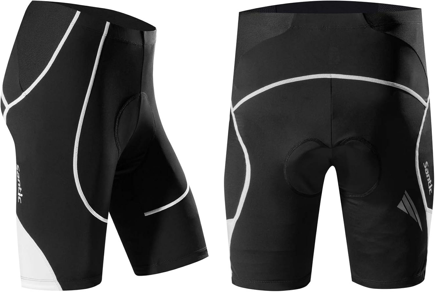 Santic Cycling Shorts Padded for Mens Bicycle Riding Pants Bike Biking Clothes Cycle Wear Tights : Clothing, Shoes & Jewelry