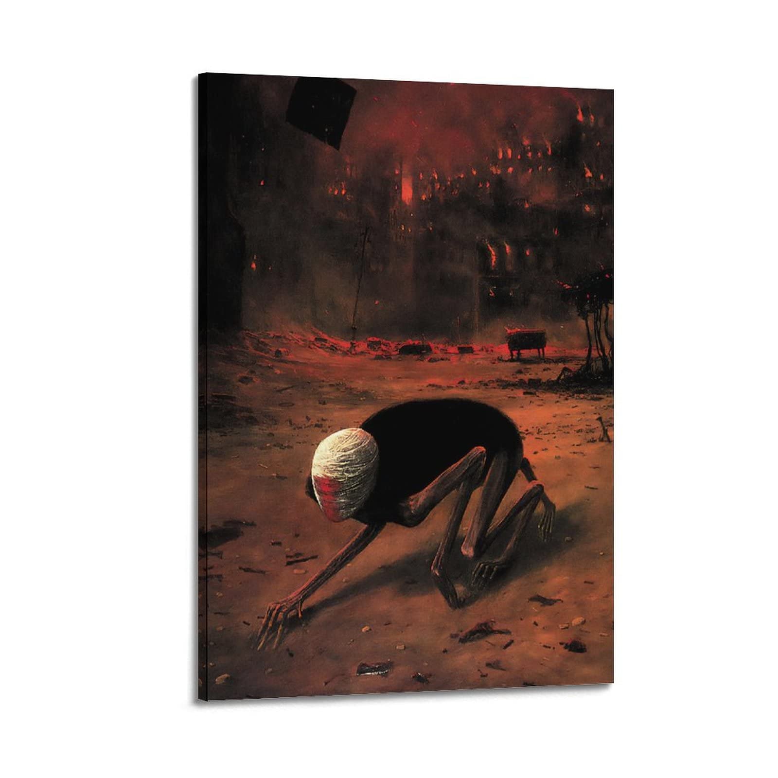 JAHER Surrealist Work No.12 by Zdzisław Beksinski Art Poster Picture Wall Art Painting Artworks Room Aesthetic 08x12inch(20x30cm)