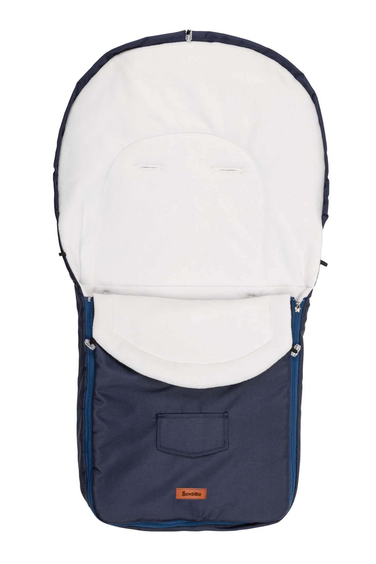 Saco Universal de 3 Capas para Silla de Paseo - Impermeable, con Forro Polar, Cierre de Cremallera - para sillas de Paseo y trineos - Confort Durante los días de Invierno