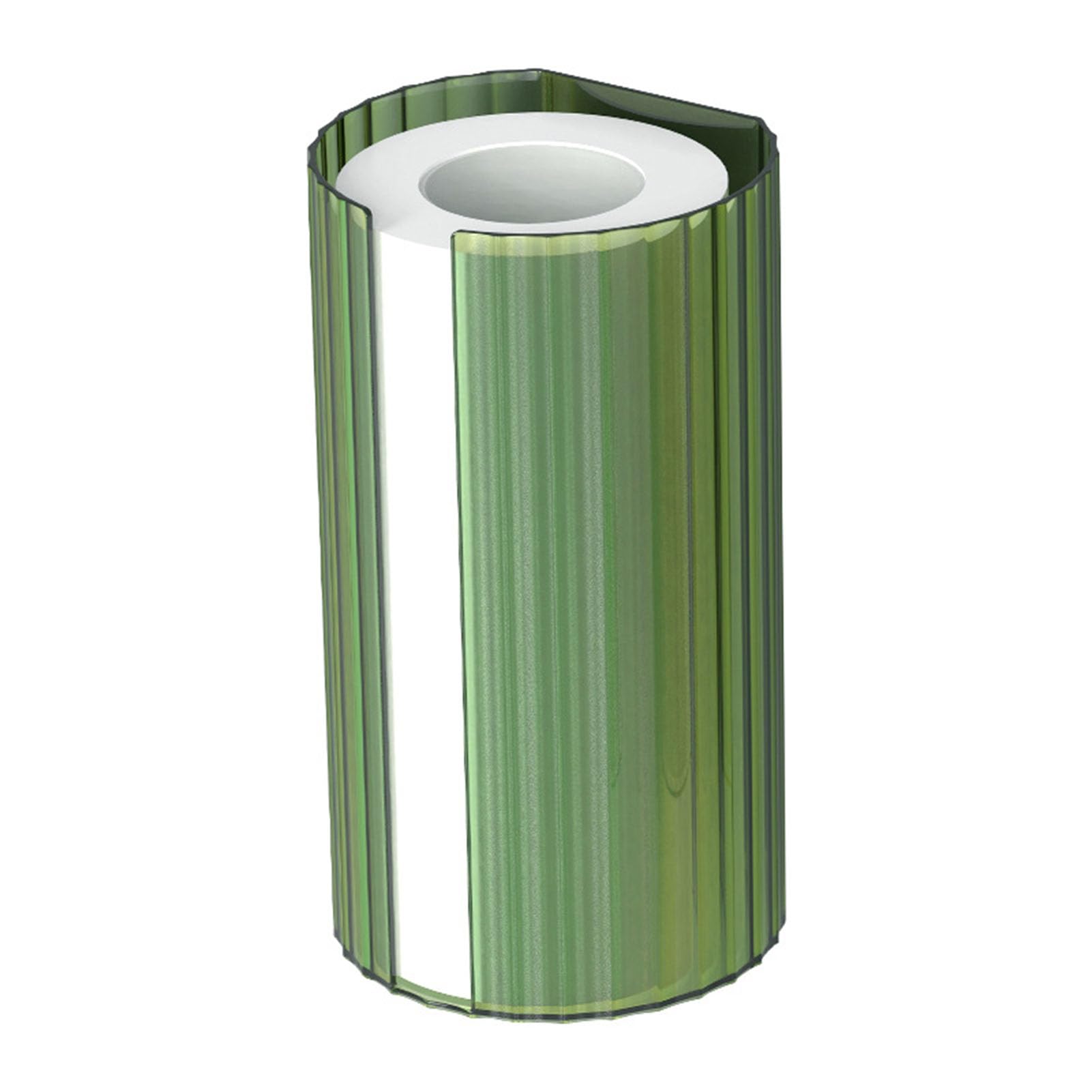 Portatoallas de papel adhesivo de material PET con estante superior multifuncional verde