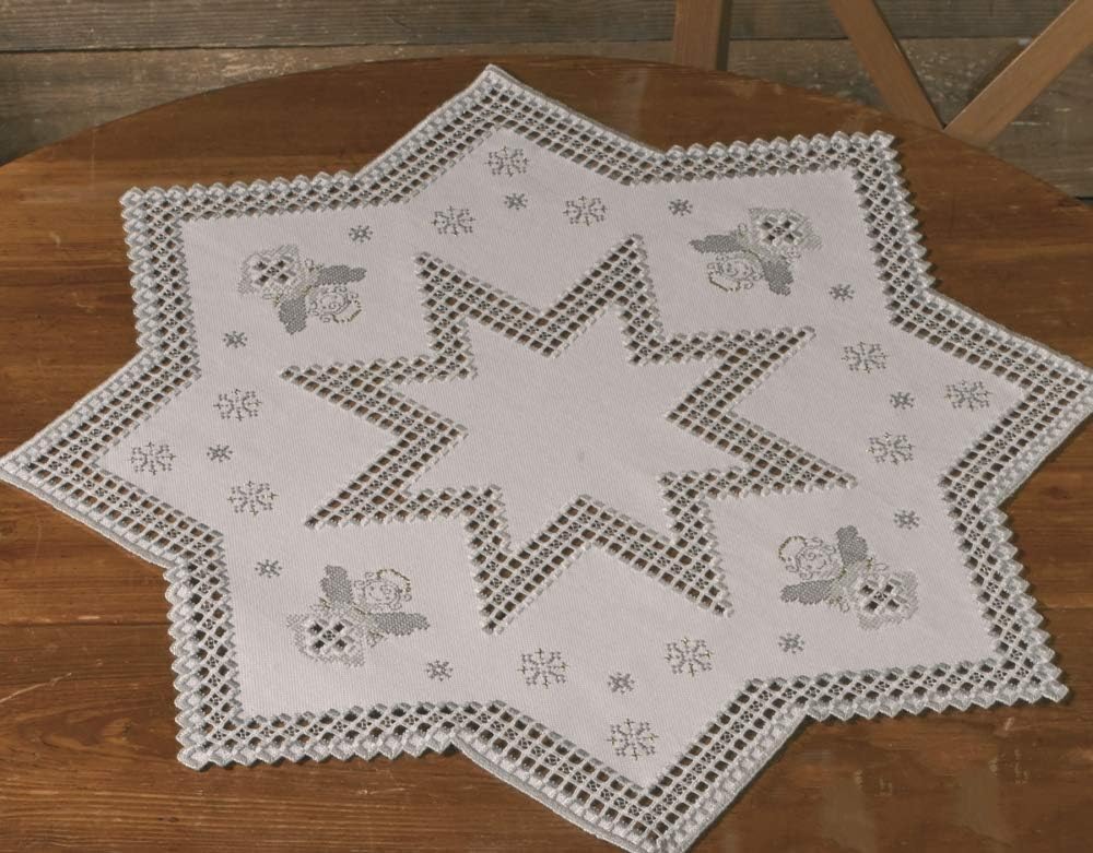 Permin Counted Hardanger Tablecloth Stitch kit Hardanger Winter, 67x67cm, DIY, 27-9647