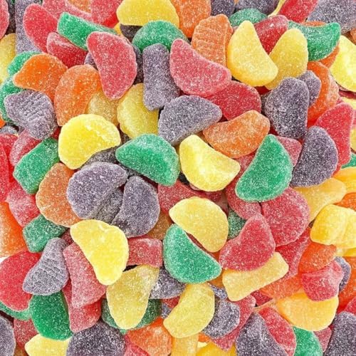 Fruit Slices Jelly Candy | Sugar-Dusted Nostalgic Sweets | Multiple Flavors Available | Classic Candy For Kids and Adults | Available in 8oz, 1lb, 2lb, 2.75lb & 6lb Jars (4oz Sampler, Assorted)