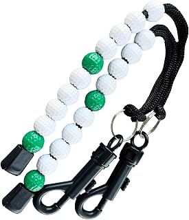 2 Pcs Golf Beads Count Stroke Score Counter, Golf Beads Counter, Golf Beads Score Counter, Golf Rhinestone Bead Score Counter