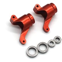 Compatible with HS 18301 18302 18311 18312 18321 18322 1/18 RC Remote Control car Metal Parts Rear Wheel Seat FittingsRed
