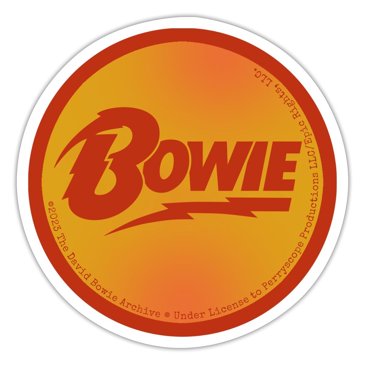 David Bowie Artwork Sticker Size S (10 x 10 cm) — image 1