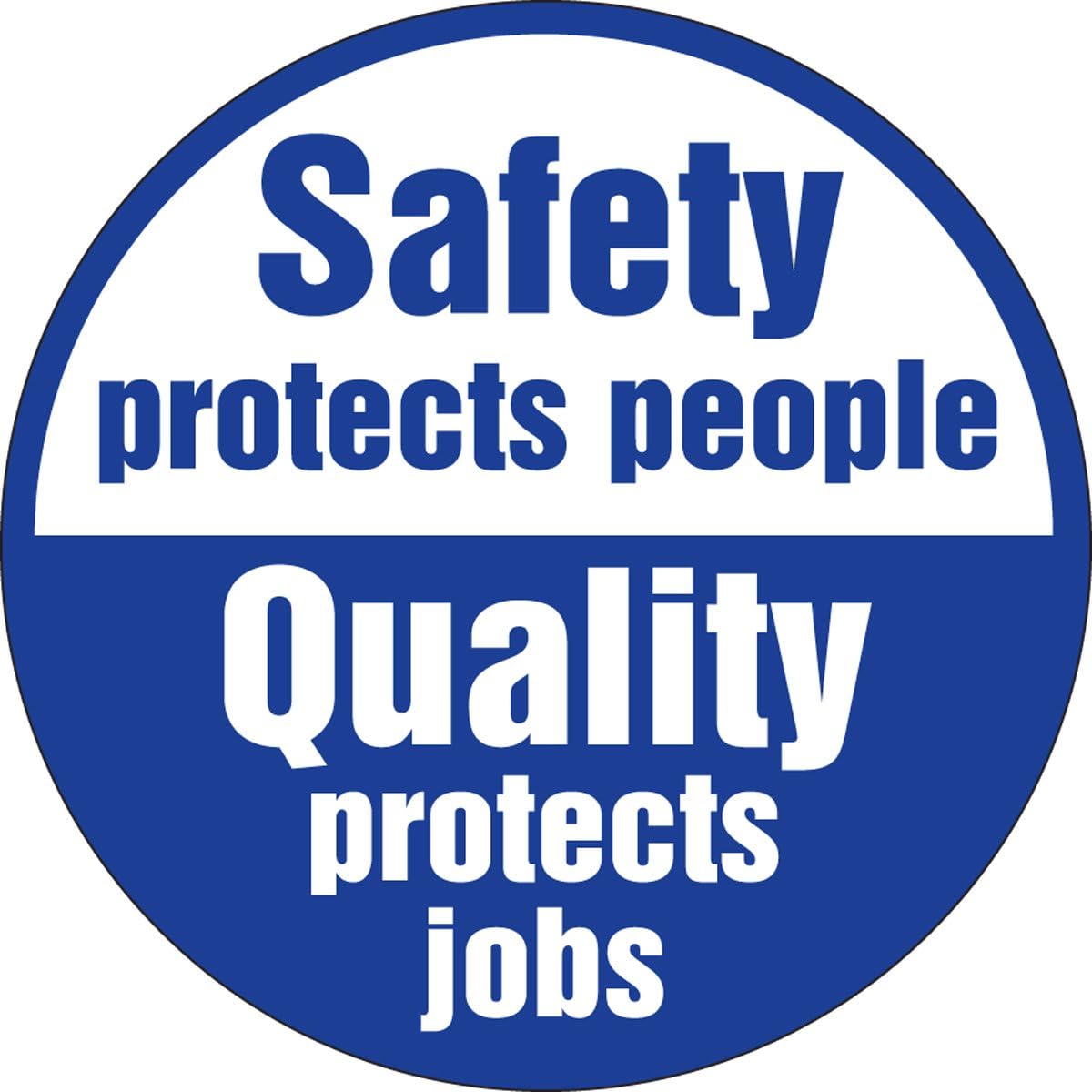 New Deal Accuform Signs LHTL304 Adhesive Vinyl Hard Hat Decal, LegendSafety Protects People Quality Protects Jobs, 2-1/4 Diameter, Blue on White (Pack of 10) Review Product Accuform Signs LHTL304 Adhesive Vinyl Hard Hat Decal, LegendSafety Protects People Quality Protects Jobs, 2-1/4 Diameter, Blue on White (Pack of 10)