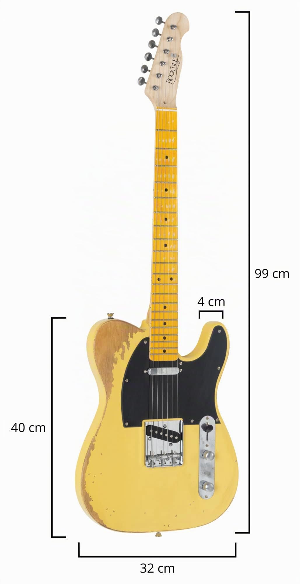 Rocktile Vinstage TL-HMBB Guitarra Eléctrica Vintage Blonde, General | Modelo: TL-HMBB, Serie: Vinstage, Peso: 3, 1 kg, Número de cuerdas: 6, Orientación: Diestros, Cuerpo, Cuerpo: Caoba, Mástil