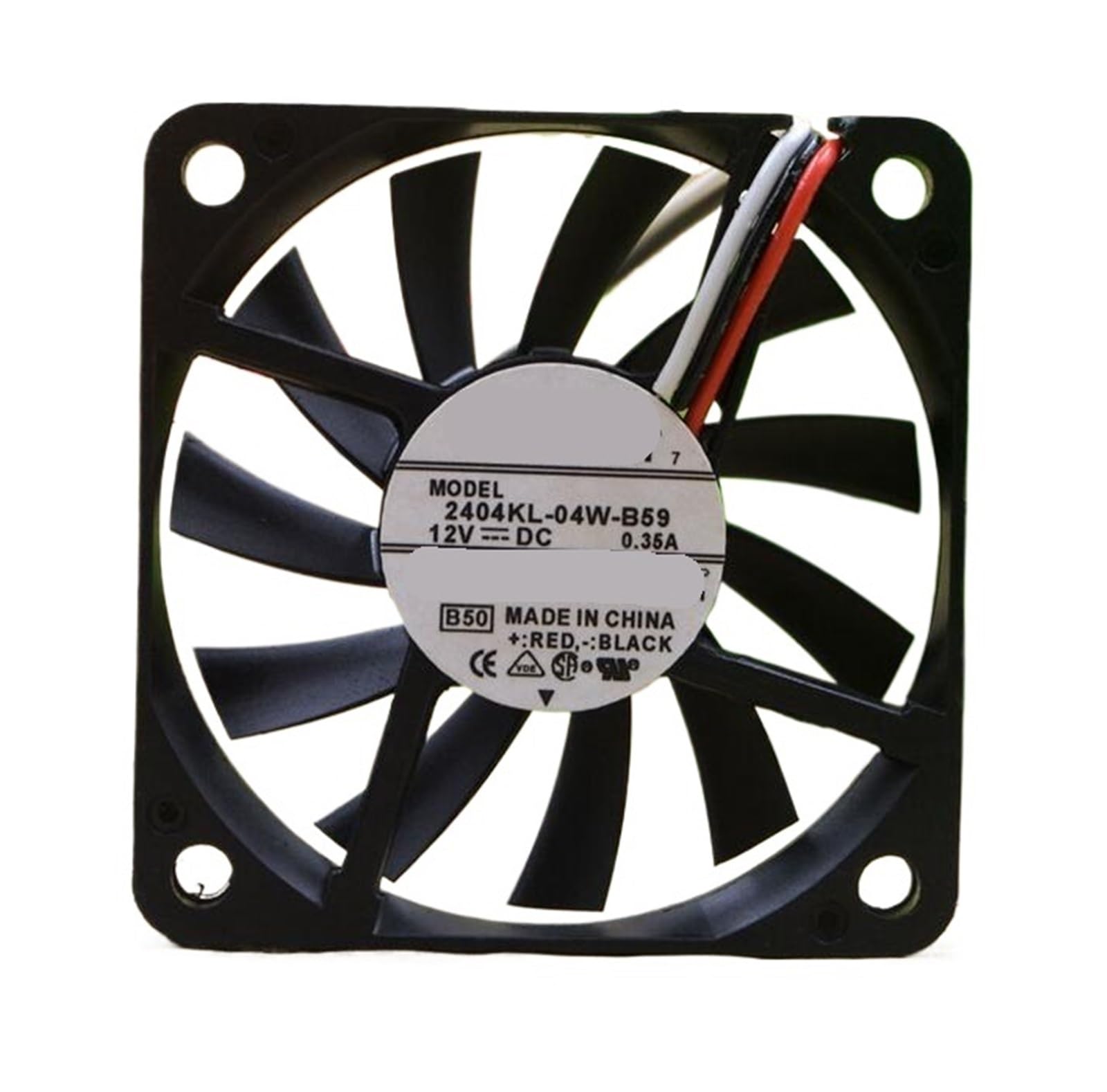 YMUGUEGH 2404KL-04W-B59 12V 60 * 60 * 10mm 0.35A 6CM three wire fan