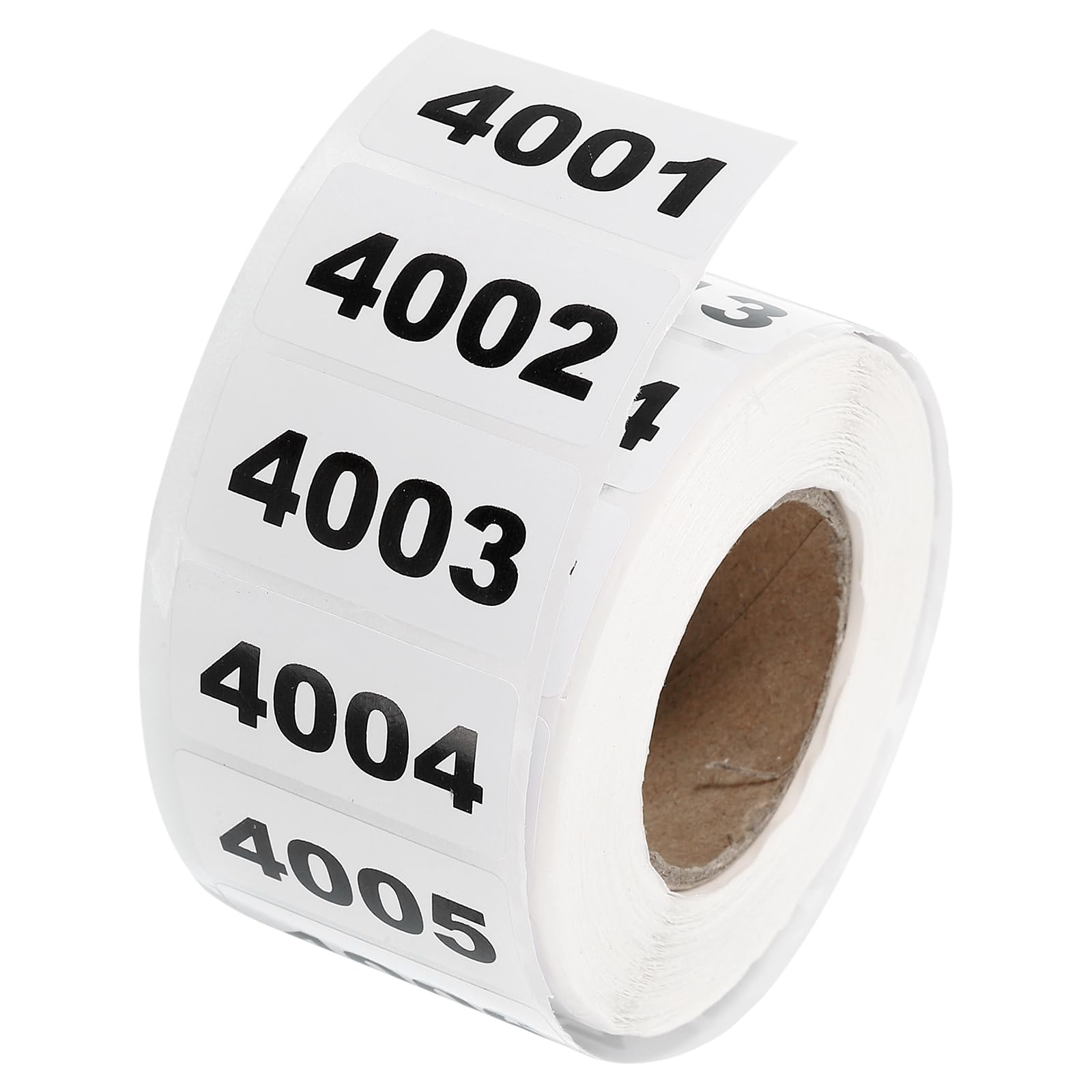 uxcell 1 Roll Inventory Number Sticker, 4001-5000 Consecutive Numbered Labels Self Adhesive Waterproof Labels Tag for Storage Classification Supplies