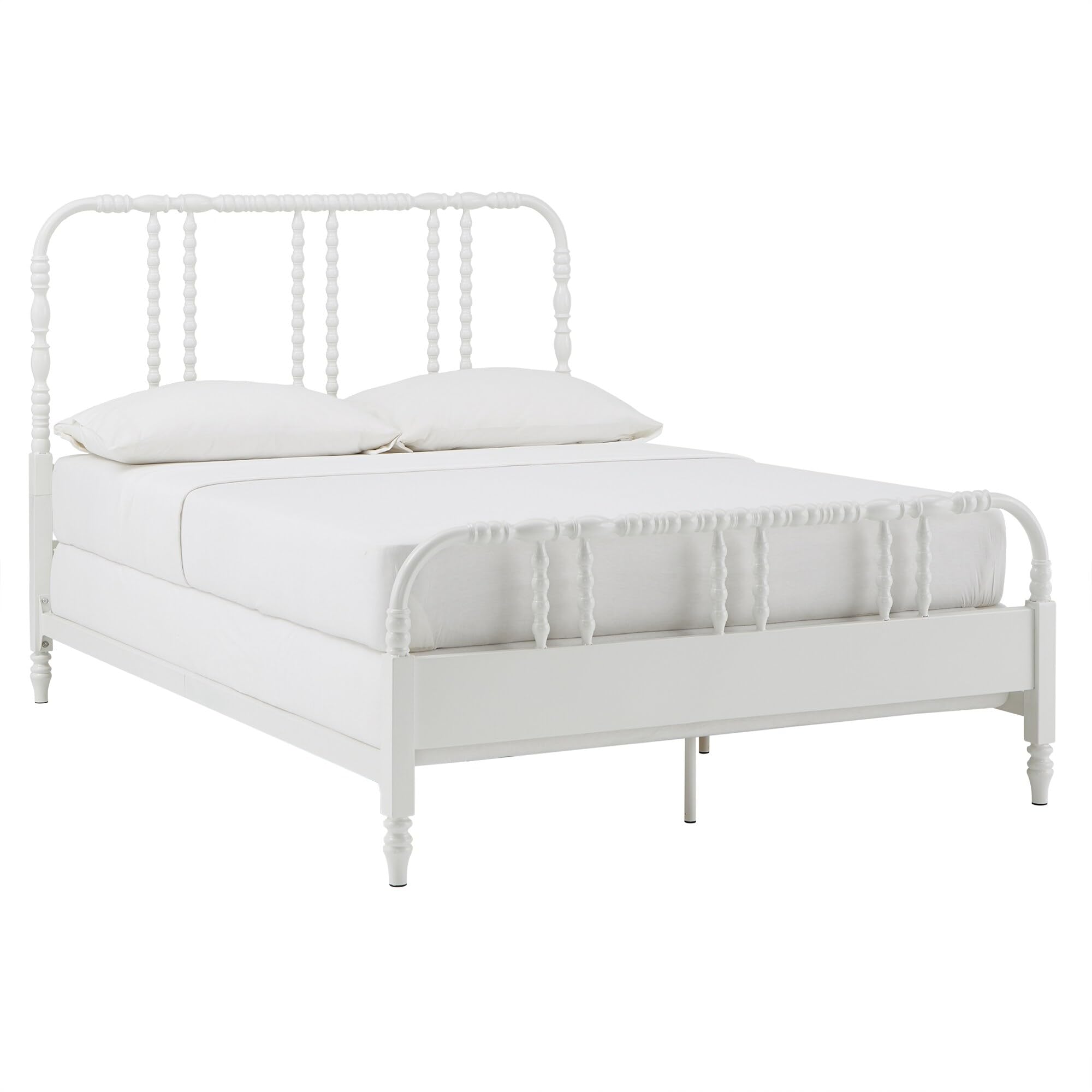Inspire QGeorgia Metal Spool Bed by Classic White Farmhouse, Traditional