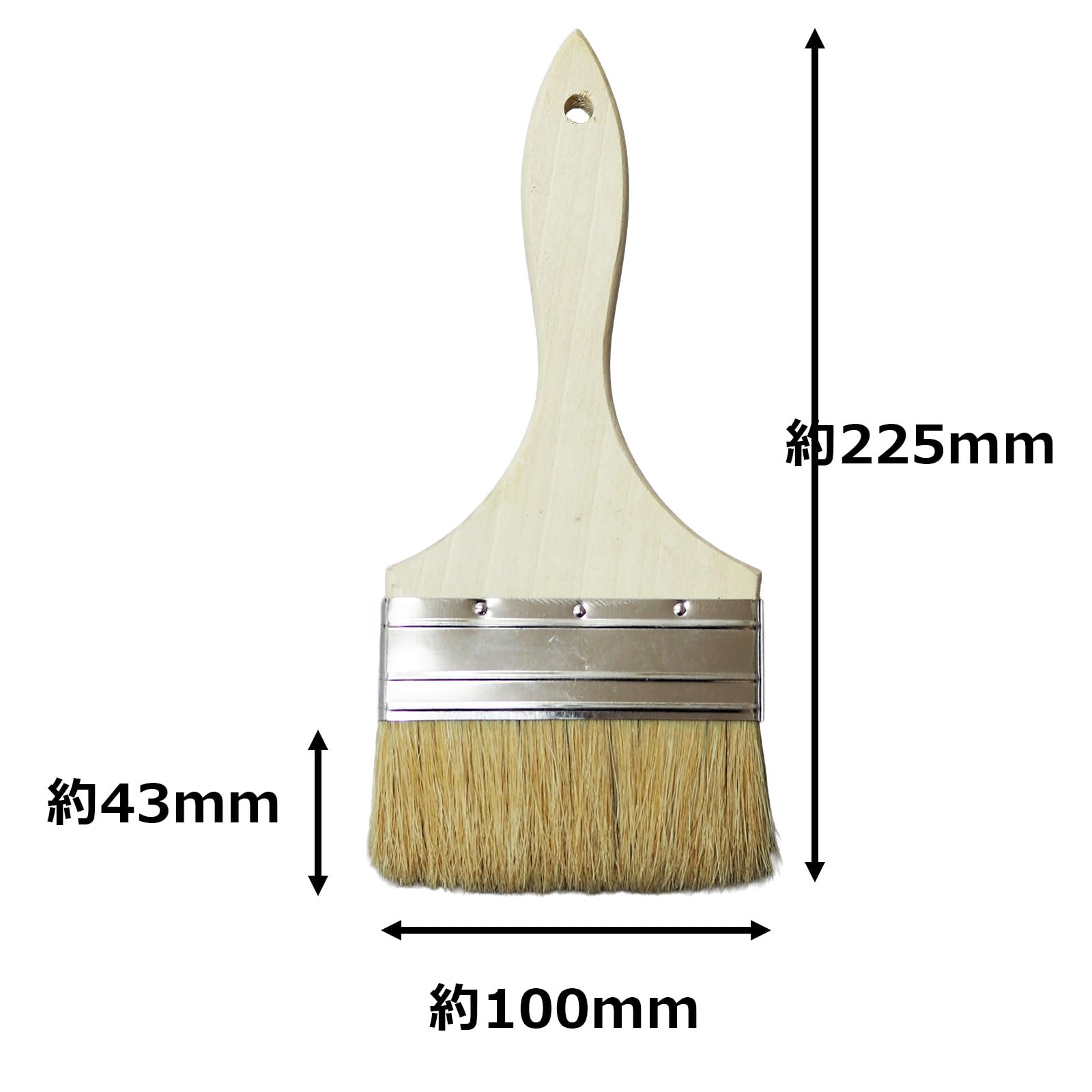 Amazon｜ハケ市 実用平刷毛 白豚毛 薄口 S 幅50mm 75mm 100mm 3本 