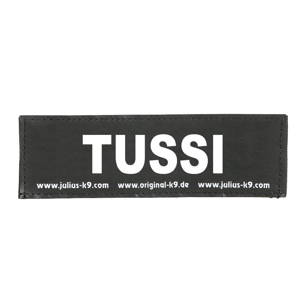 Julius-K9 Original Interchangeable Patch, Large, Black, Tussi — image 1