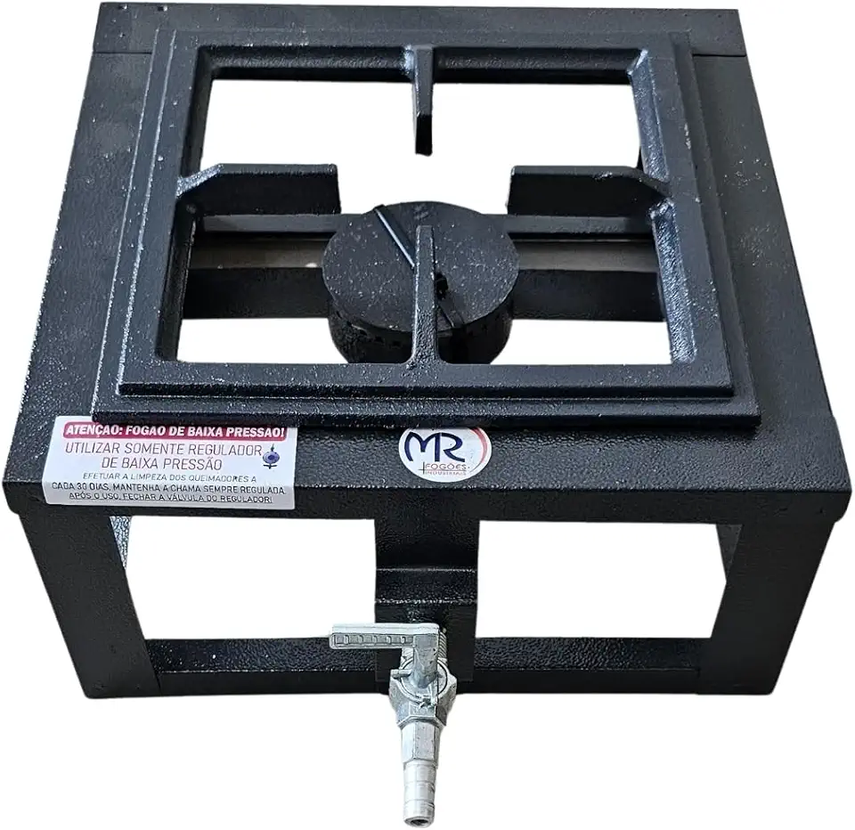 Fogão Industrial de Mesa Alta Pressão 1 boca Fogareiro para camping ou caminhoneiro (Baixa Pressão)