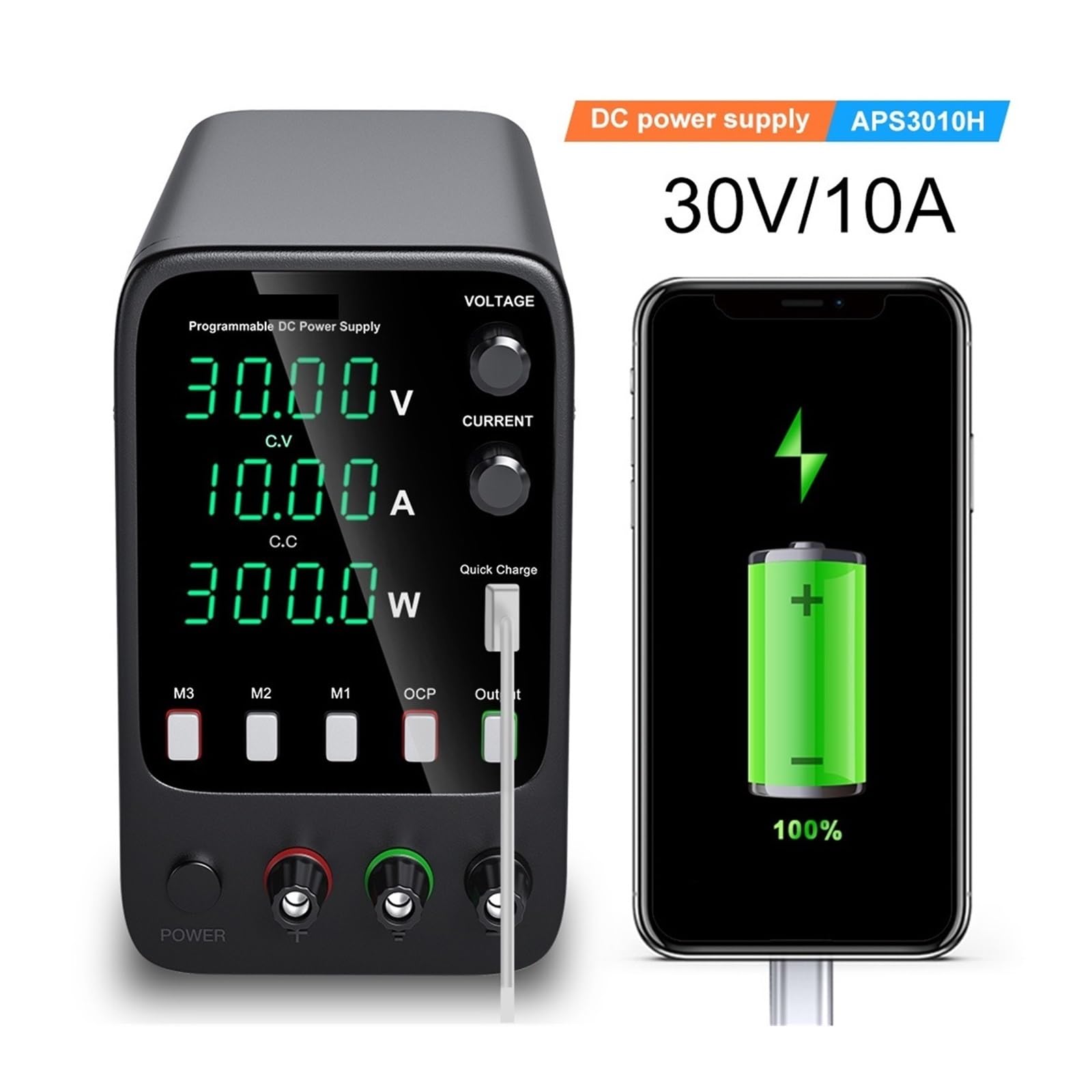 Zasilacz zmienny, Regulowany zasilacz DC Lab Switching Power Converter Źródło ławki Cyfrowy wyświetlacz stabilizowany do naprawy telefonu(APS305H)