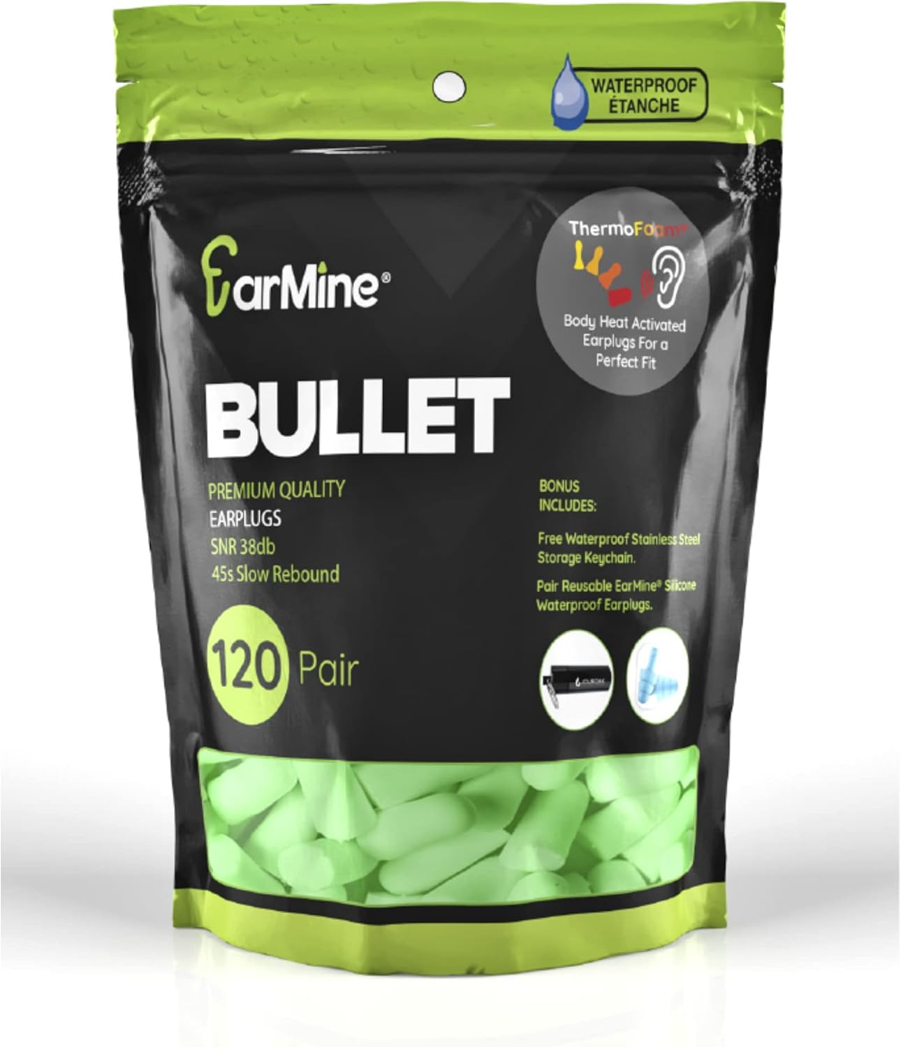 Ear Plugs for Sleeping Block Out Snoring, Premium Thermo